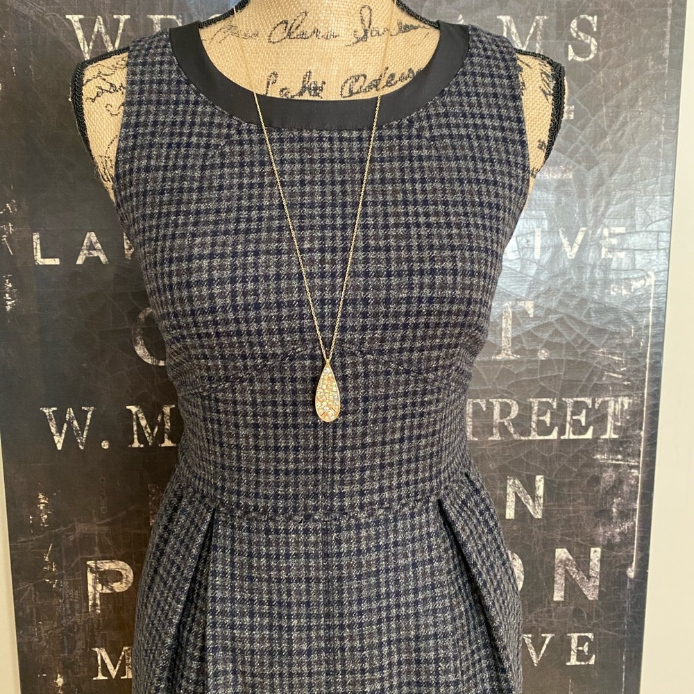 Beautiful J Crew dress. Fully lined. Zip back.